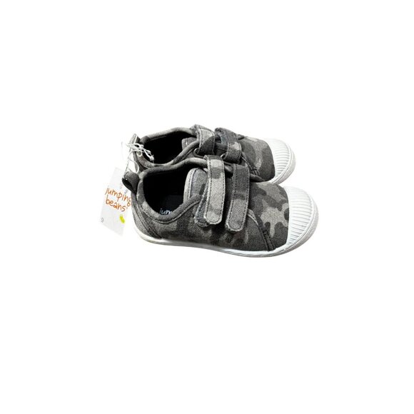 Jumping Beans Kids Gray Camouflage Velcro Sneakers Size 9 - Picture 3 of 6